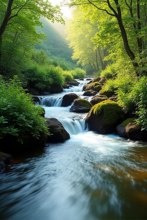 A pristine Irish stream, symbolizing environmental commitment